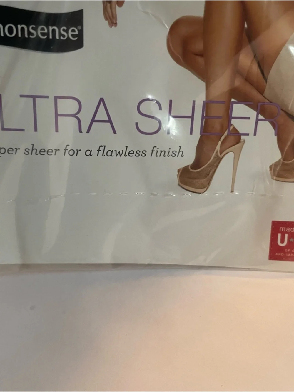 No Nonsense Ultra Sheer Pantyhose Nude size c large